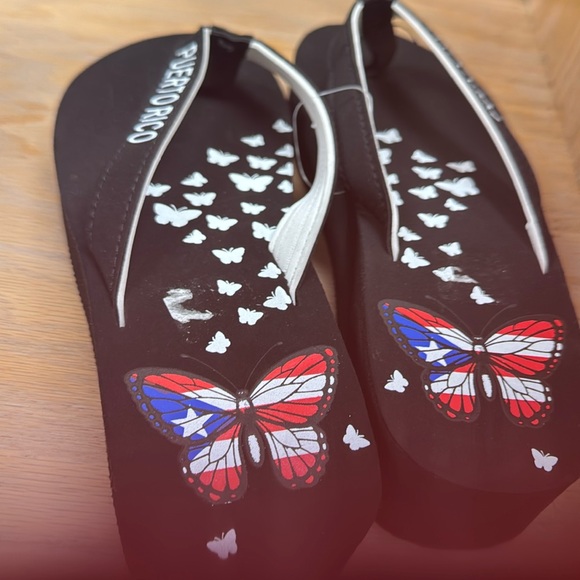 Flip flops with heels - Picture 2 of 7